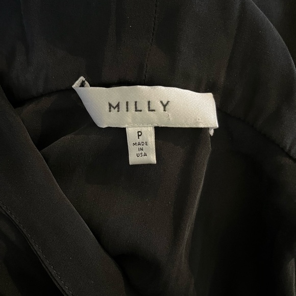 Milly Black Silk Mini‎ Dress - Picture 3 of 6